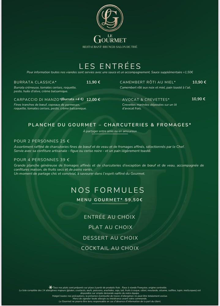 Le Gourmet - Menu Image 1